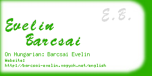evelin barcsai business card